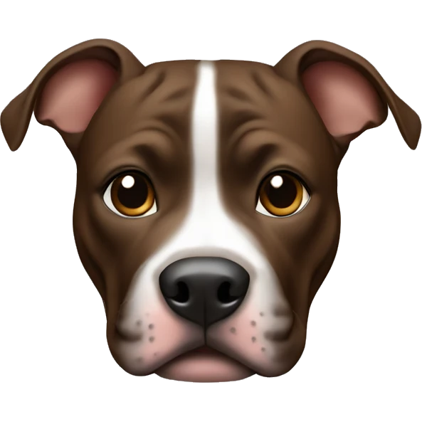 Black and brown pitbull  emoji