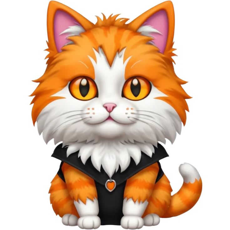  cat with funny costume emoji