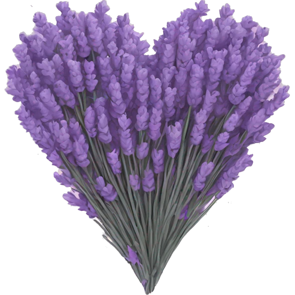 A heart with lavender ￼ emoji