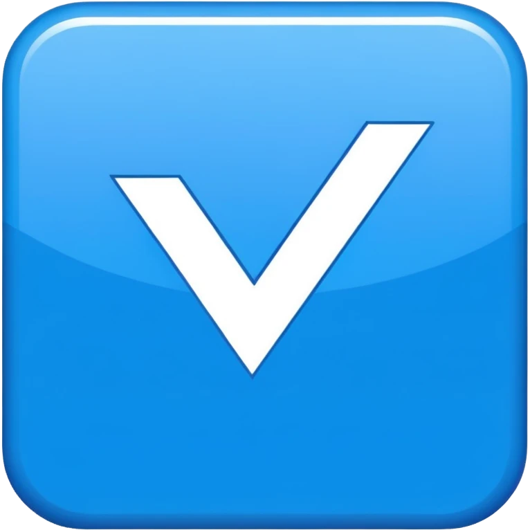 can u make roblox blue square checkmark emoji