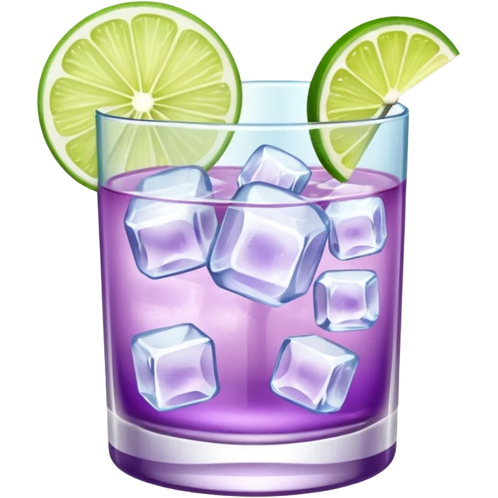 Cocktail light purple emoji