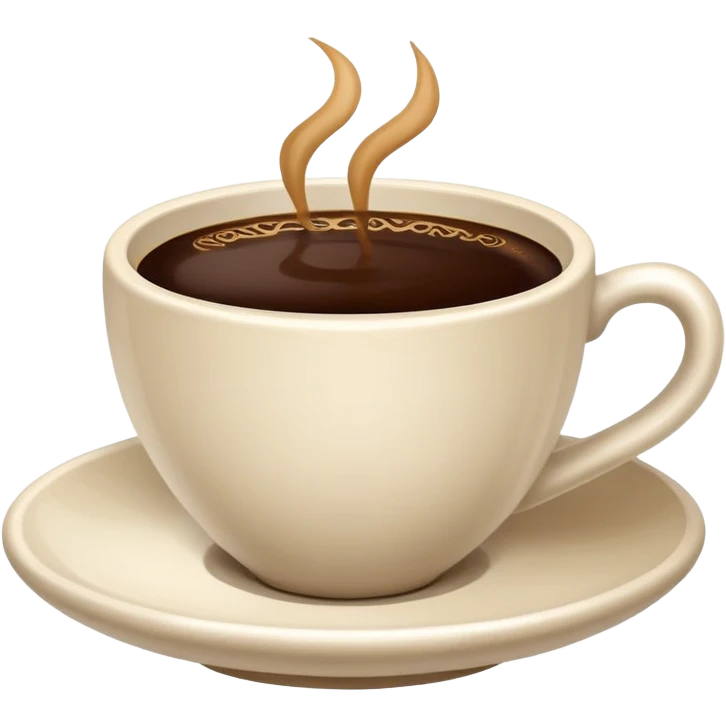 Saudi traditional coffee cup filled with coffee emoji