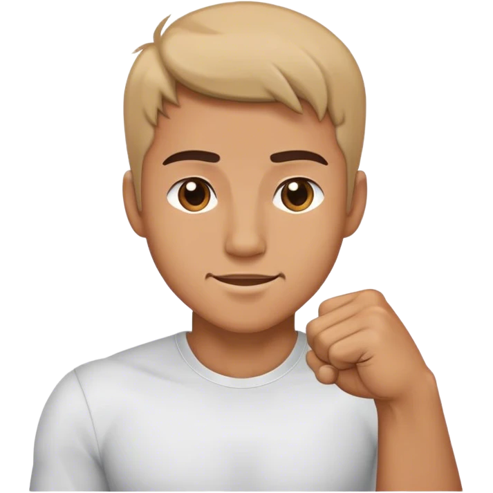 Man showing appreciation and support with fist outward  emoji