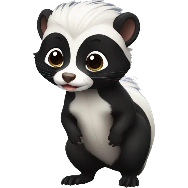 skunk-ferret full-body emoji