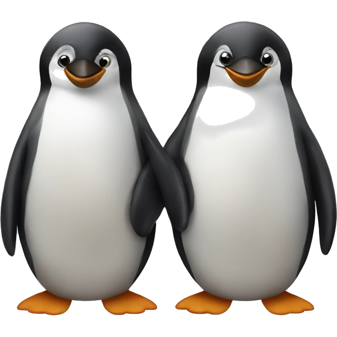 Pinguin couple emoji