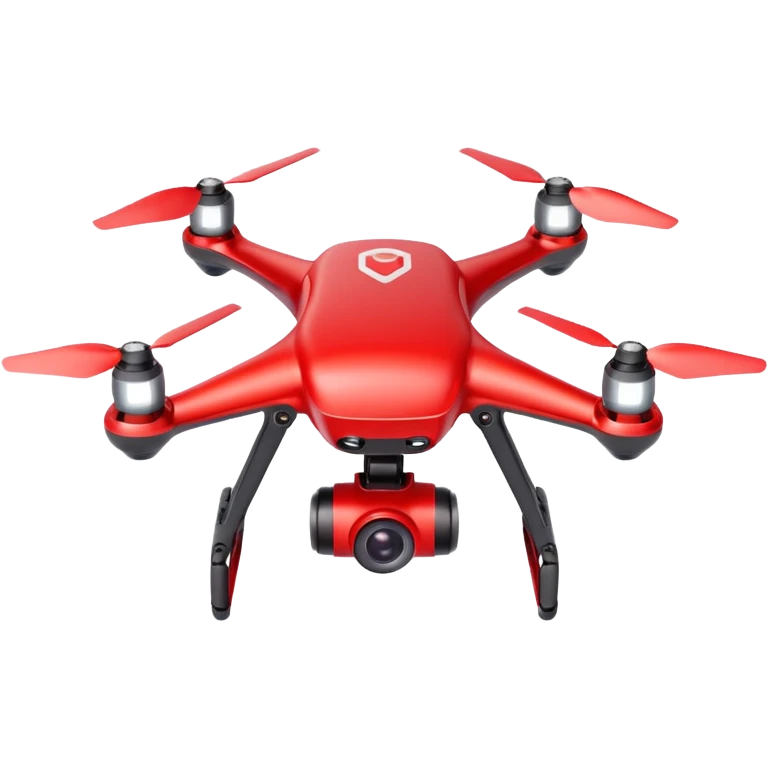 Red Drone – parcel grip + LED light, Courier Drones. emoji