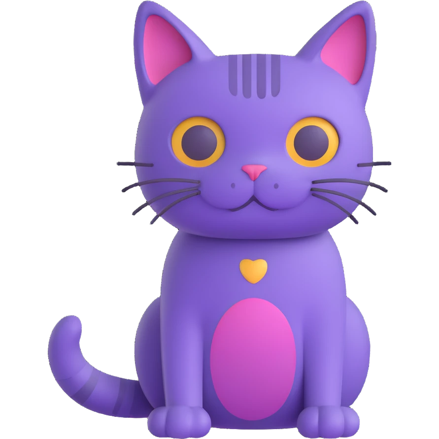 purple cat emoji