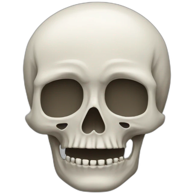 Une tombe avec un crâne dessus emoji