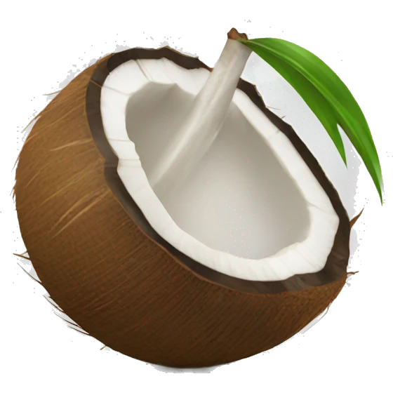 open coconut emoji