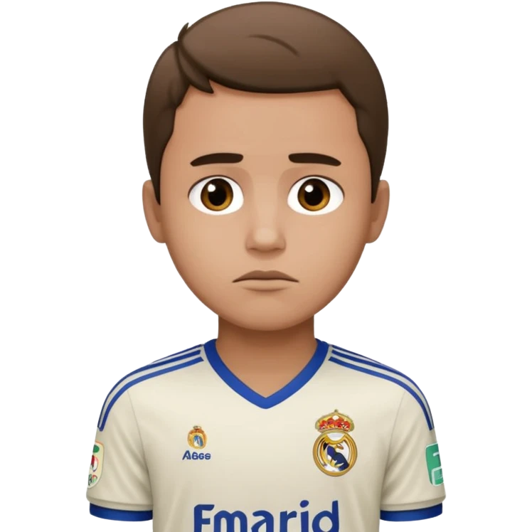 ich bin traurig, ich bin Madrids Fan emoji