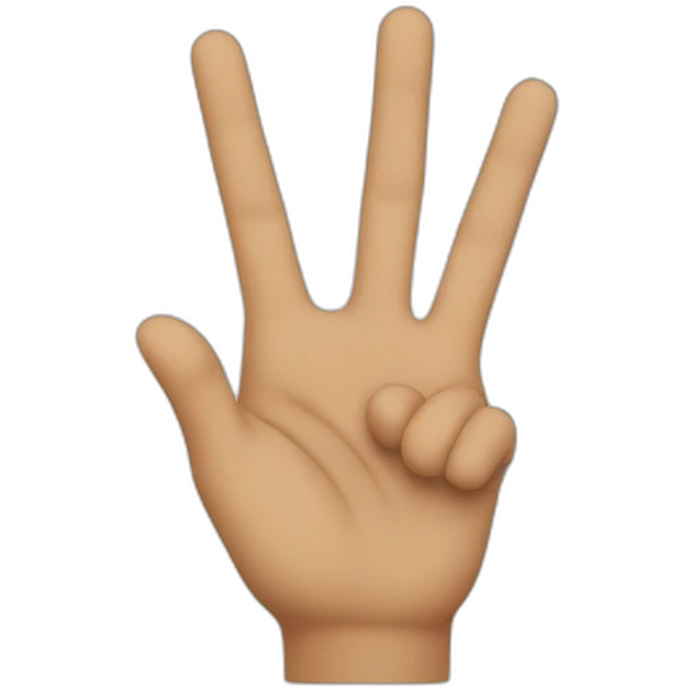 “L” hand sign emoji