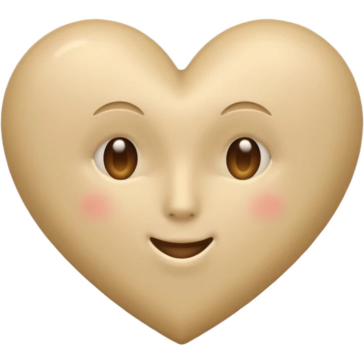 Corazon beige emoji