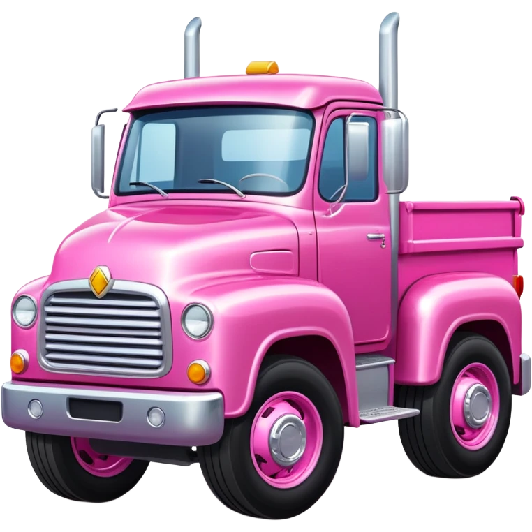 Pink truck emoji
