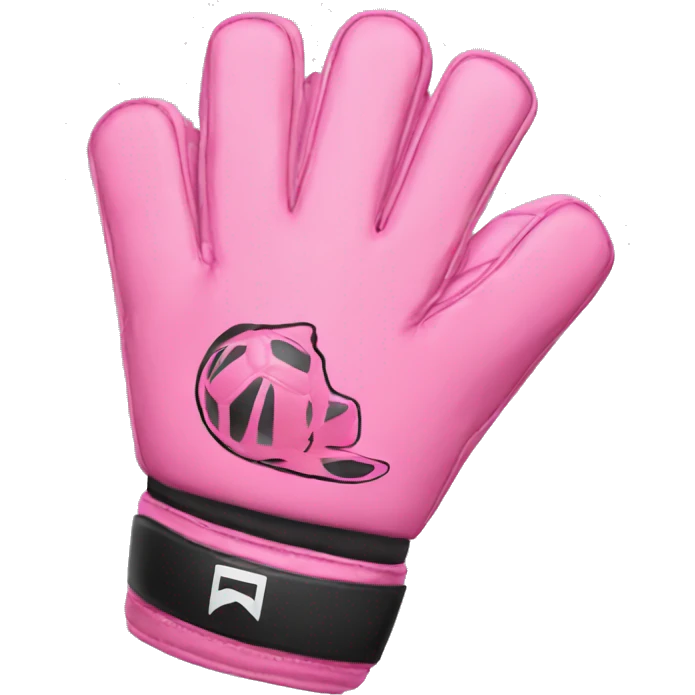 Pink soccer goalie gloves emoji
