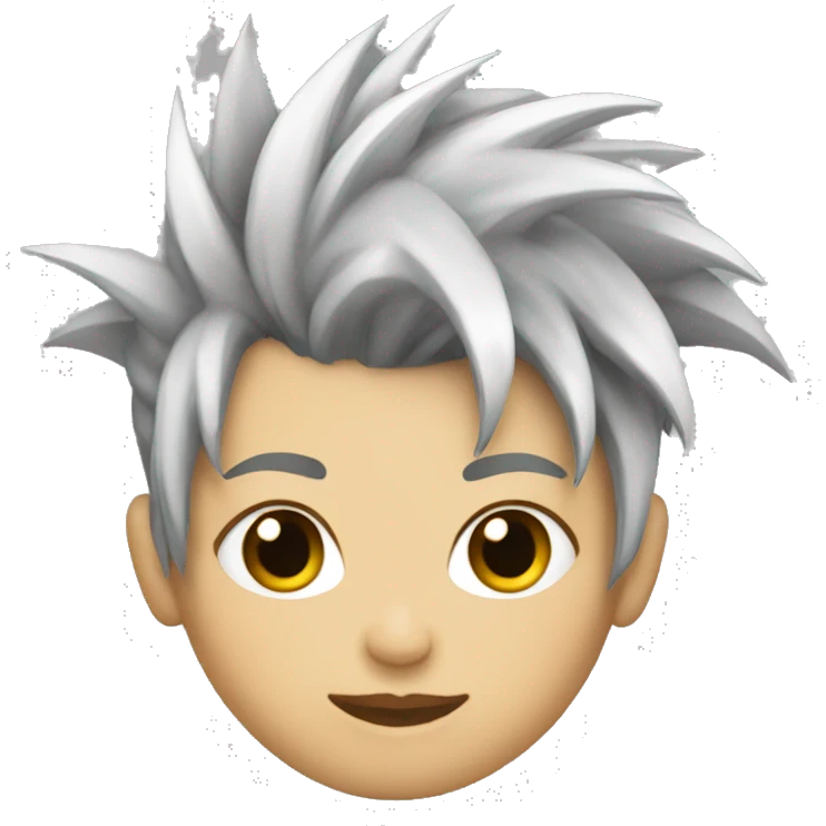 spike hair punk rock female emoji