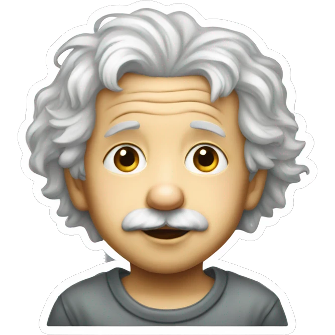 albert einstein child sticker emoji