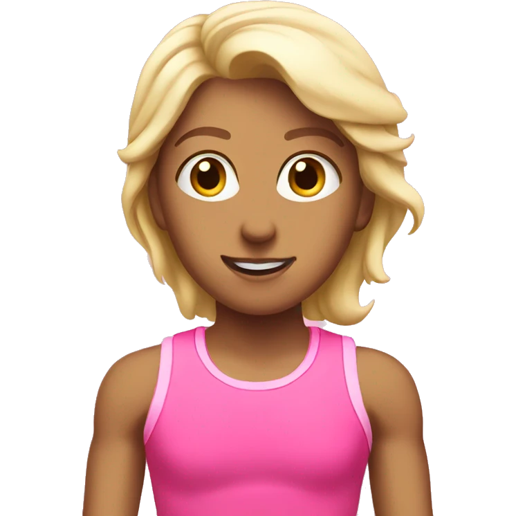 Pink training emoji