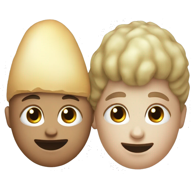 white skinned boy and girl potato emoji