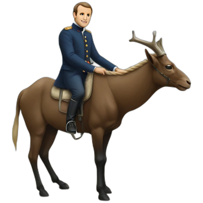 Macron qui voi un chameau  emoji