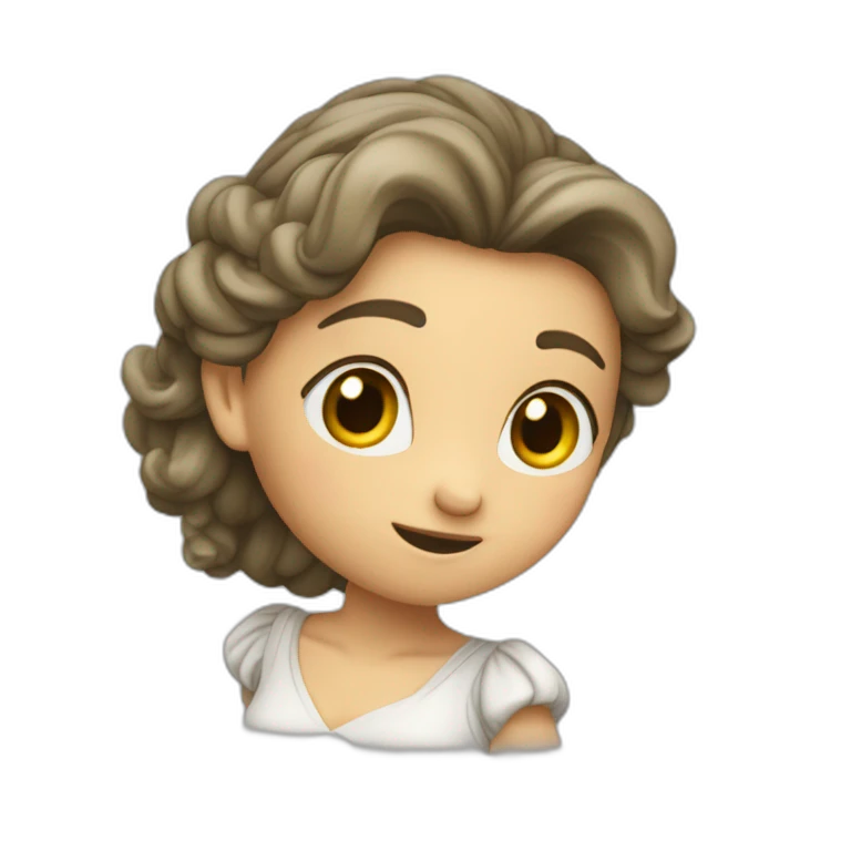 fille châtain qui fait un dab emoji