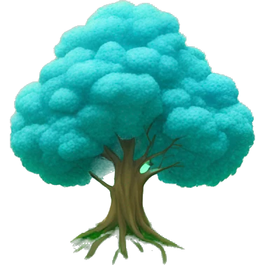Green grass blue sky an d a tree emoji