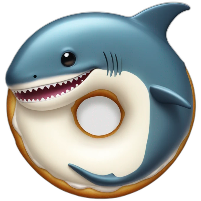 Requin baleine donut emoji