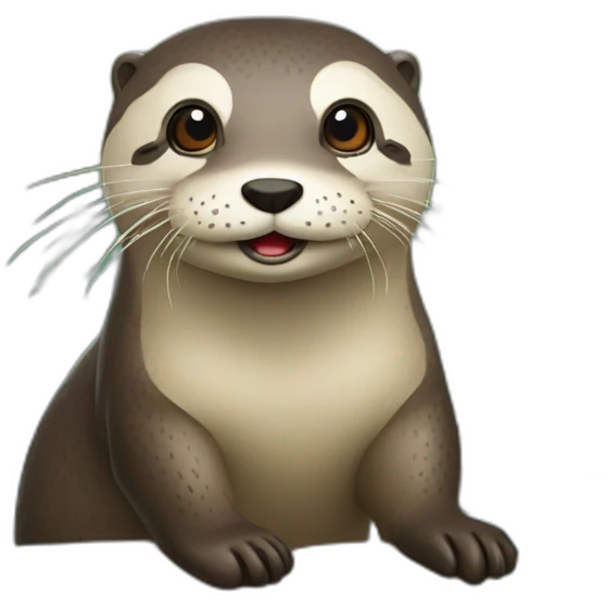 loutre sur tortu emoji