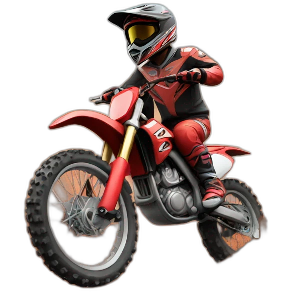 red dirt bike emoji