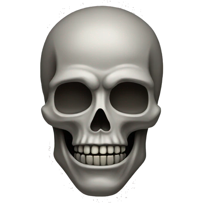 skull stone head emoji