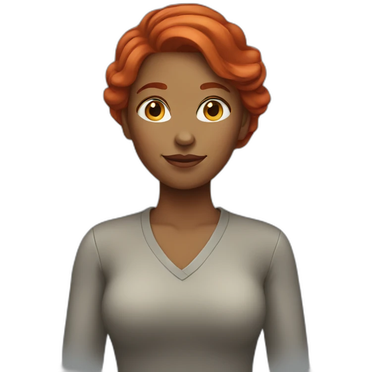 woman with red hair emoji