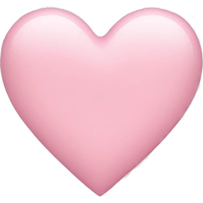 Light pink heart emoji