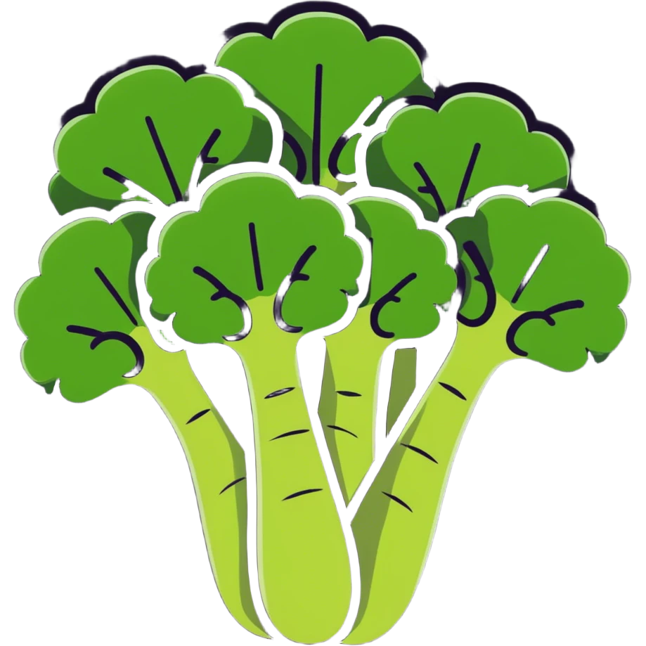 A baby broccoli emoji