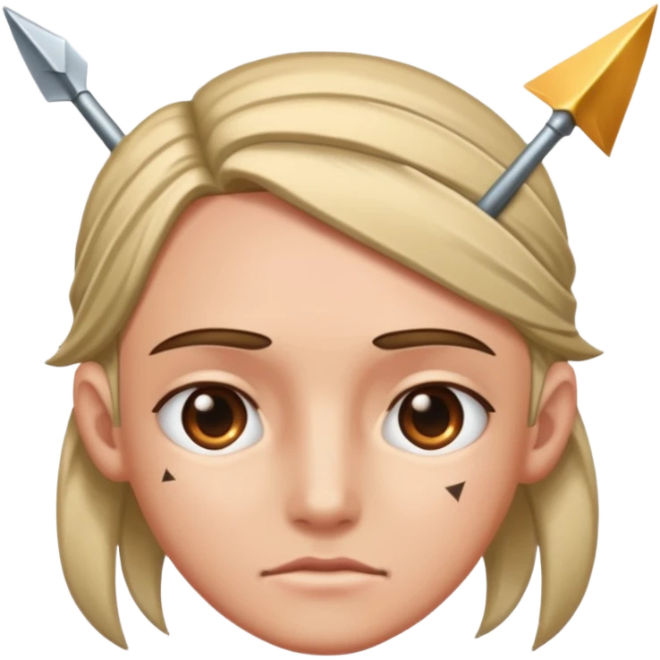 forhead with arrow emoji