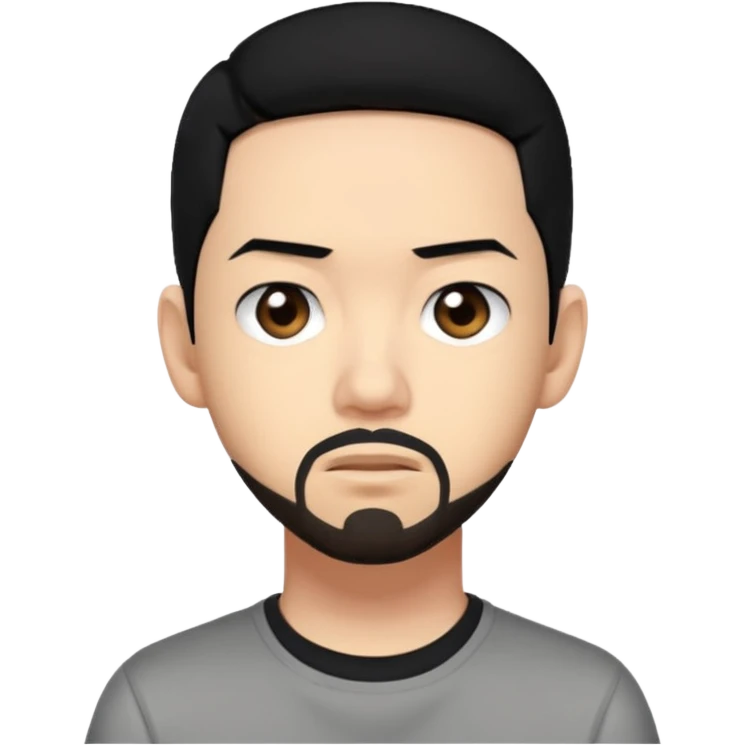 Mike Shinoda black hair emoji