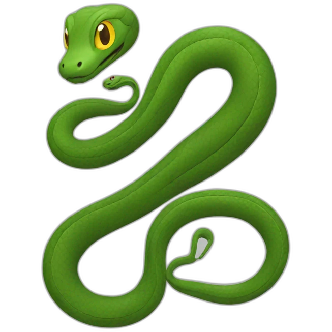 Two snakes circle emoji