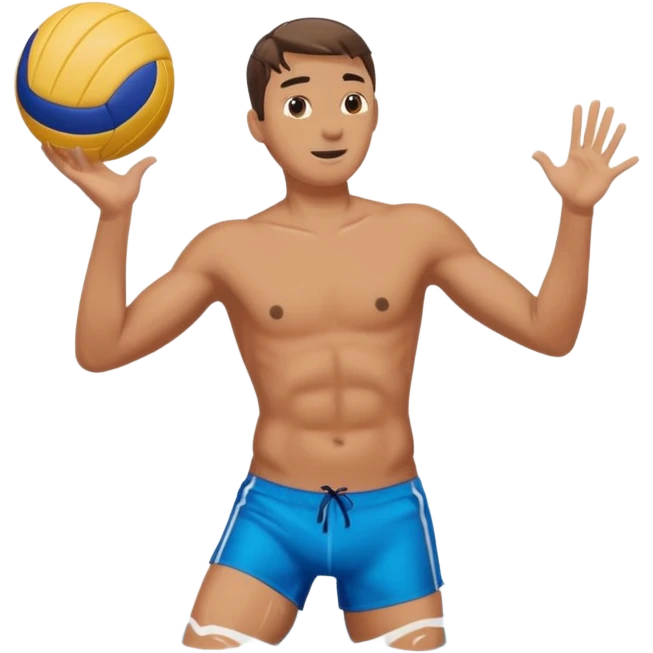 Natación y voleibol emoji