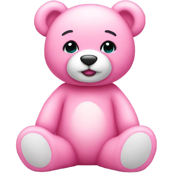 coquette pink teddy bear  emoji
