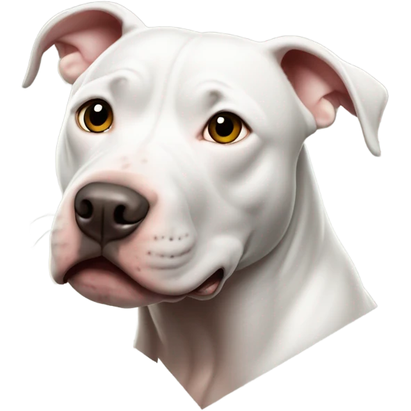 pitbull peeking around the corner  emoji