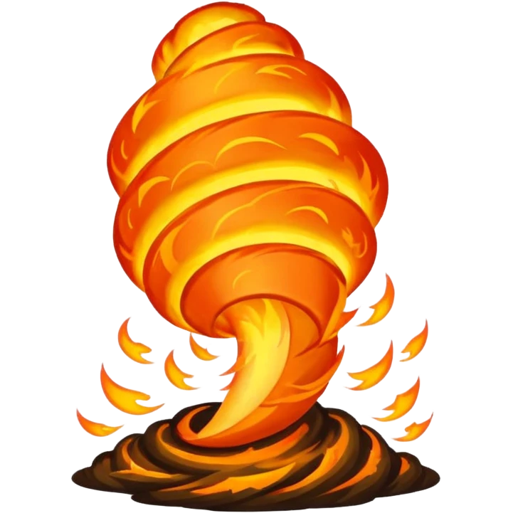 Tornado Tsunami Fuego emoji