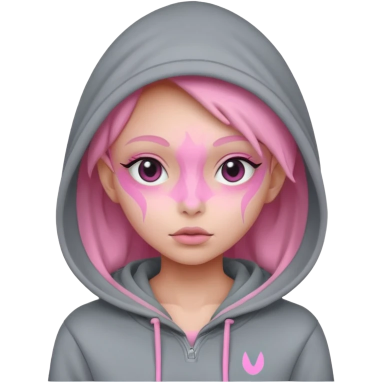 PINK ALIEN GIRL WEARING HOODIES



















 emoji