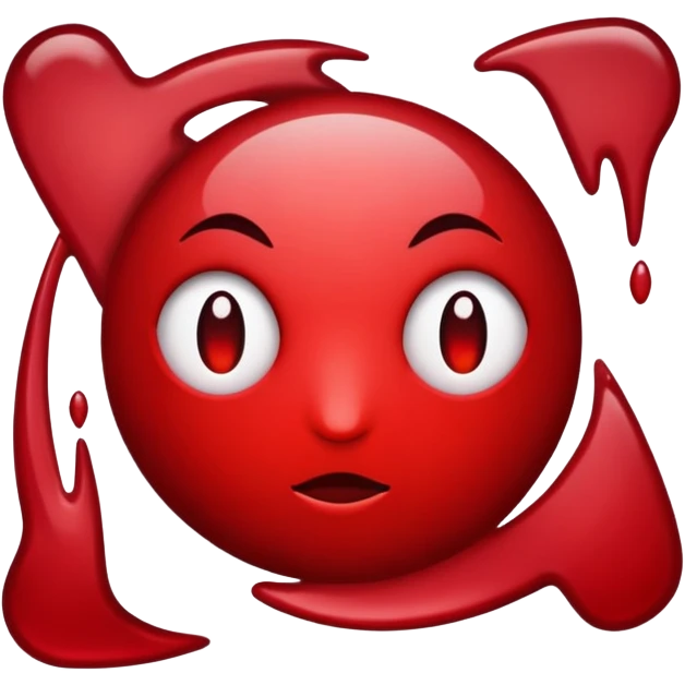 Dark red emoji