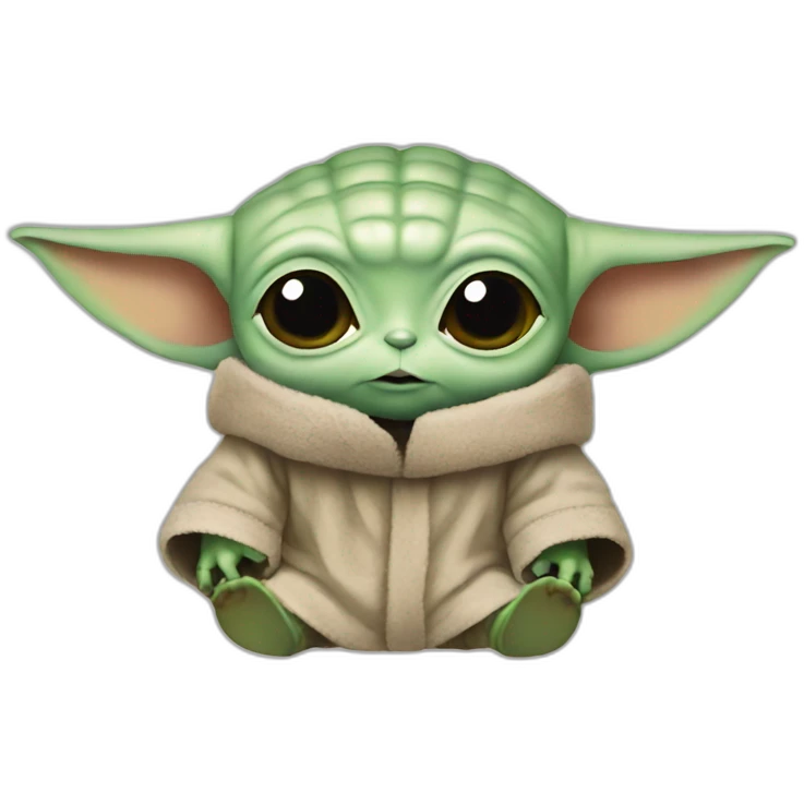 Baby yoda moto  emoji