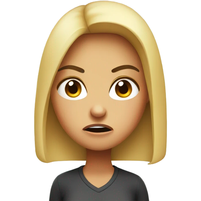 Angry girlfriend emoji