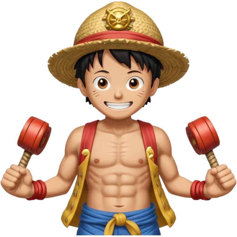 happy luffy gear 5  emoji