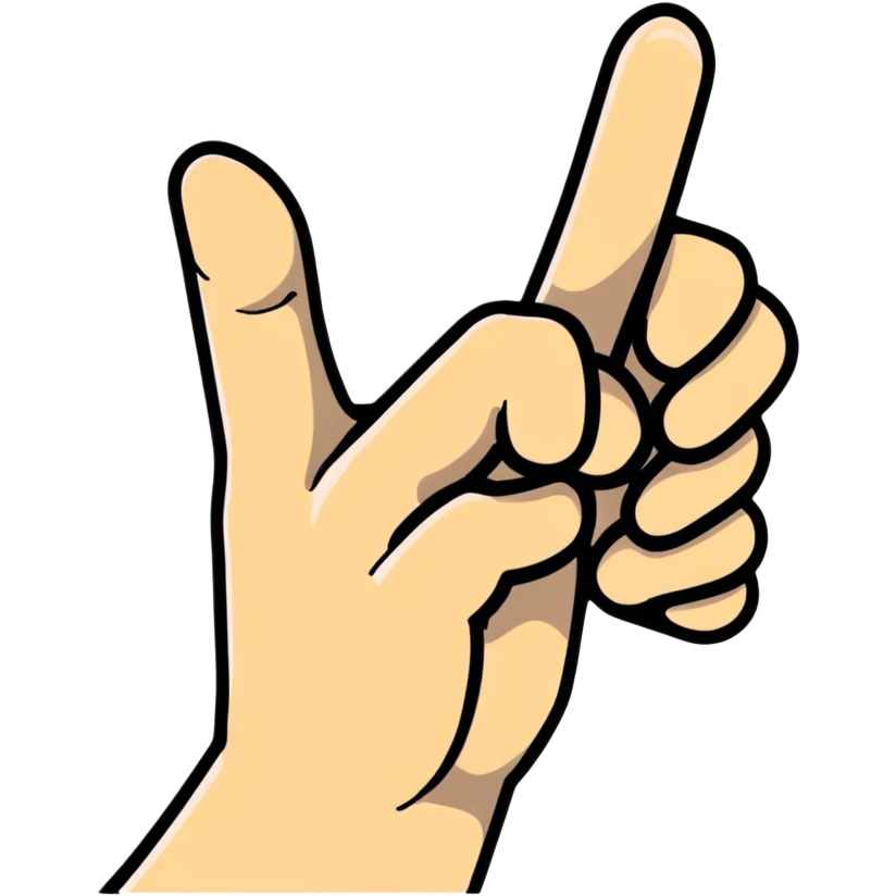 pointing finger emoji