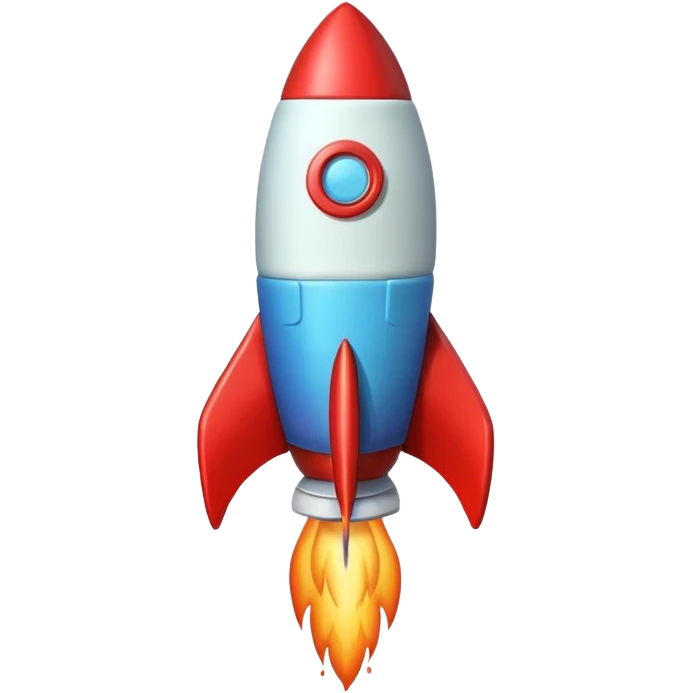 rocket-shaped cake emoji