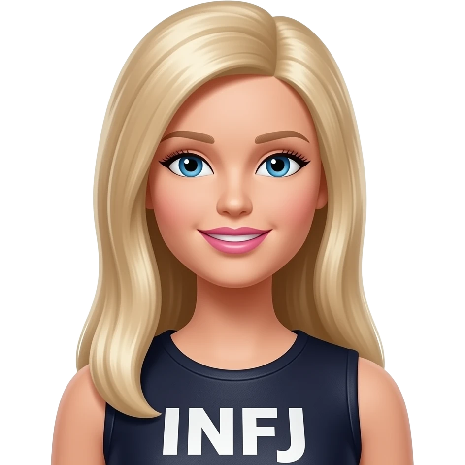 Barbie vestida de infj mbti emoji
