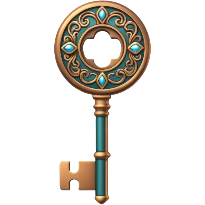 bronze key luxury emoji