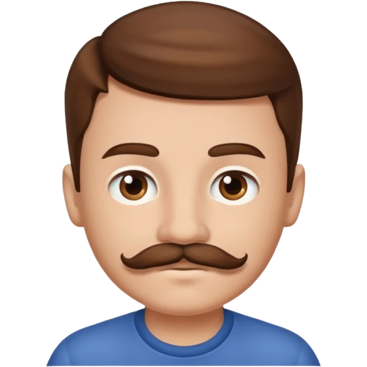 mustache boy,Big mustache. emoji