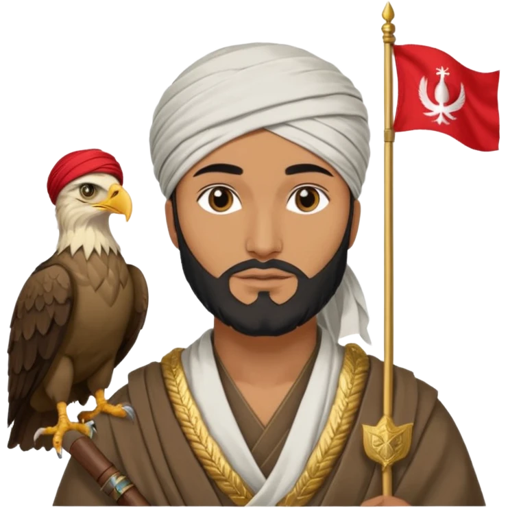 Saladin ayyubi eagle flag historically accurate emoji